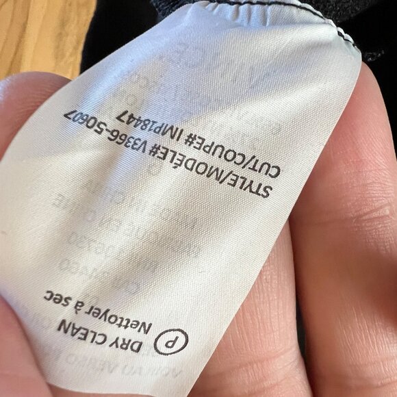 Vince Bib V-Neck Sheath Dress Black Size 6 - Picture 12 of 13